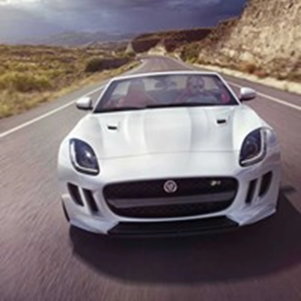 Jaguar F-Type Convertible On Road